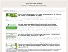 Tablet Screenshot of contraloria-narino.gov.co